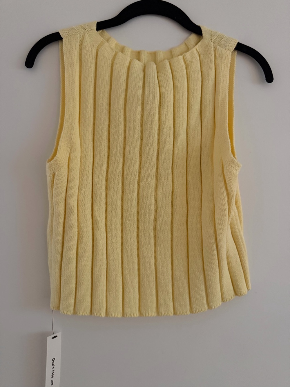 Reformation Callie Sweater Tank in Pineapple - Picture 4 of 5